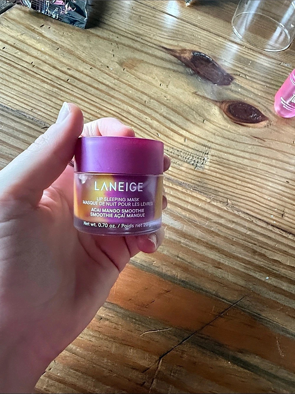 LANEIGE Lip Sleeping Mask Acai Mango Smoothie Pink & Purple